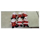 6 Sugar Loaf Mr and Mrs Claus Plush Toys