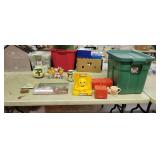 Tote, Sprinkler, Vase and Collectibles