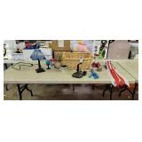 Lighthouse Lamp, Basket and Collectibles