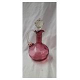 Fenton Cranberry Thumbprint Cruet