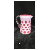 Fenton Cranberry Opalescent Pitcher