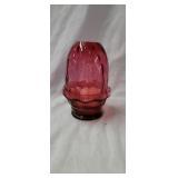 Fenton Cranberry Fairy Lamp