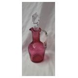 Cranberry Swirl Cruet