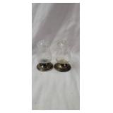 Sterling Silver Cut Glass Shakers