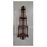 Mahogany Fret Work Corner Shelf