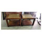 2 Mahogany End Tables