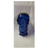 Blue Glass Skull
