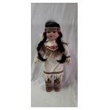 Porcelain Native Indian Doll