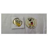 Vintage Mickey Mouse & 1969 Excavator Buttons