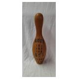Vintage 1961 Wood Bowling Pin Trophy