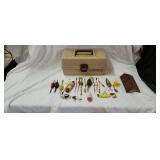 Woodstream Tackle Box, Vintage Lures