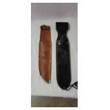 2 Leather Knife Sheaths