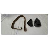 2 Pistol Holsters, Strap