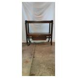 Mahogany Serving Adjustable Tea Cart