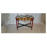 Hand Painted Artist Signed Side Table