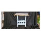 Hand Painted Side Table/Magazine Rack