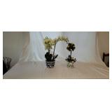 2 Porcelain Planters