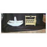 2 Hand Painted Magazine Racks