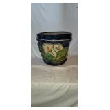 Large Hand Painted Clay Planter