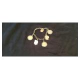 14KT and Sterling Charm Bracelet