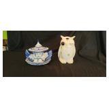Owl Cookie Jar, Angel Potpourri Holder