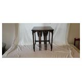 3pc Harden Mahogany Nesting Table Set