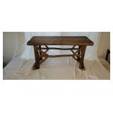 Rustic Log Bench