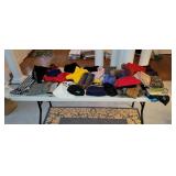 Large Assortment of Scarves and Hats