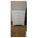 Little Folks Furniture 5 Drawer White Chest