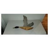 Larry Book Signed Wood Goose Wall Hanging