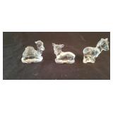 Waterford Crystal Camel, Cow and Donkey