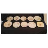 10pcs of Hand Painted Plates