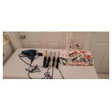 Curling Irons, Blow Dryer and Decorative Bag