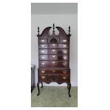 Mahogany Ethan Allen High Boy Chest