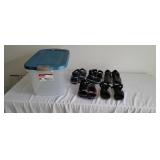 5prs Of Ladies Sandles with Tote