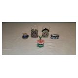 3 Trinket Boxes and 2 Decorative Purses