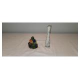 Lenox Porcelain Vase, Hand Paint Flower Frog