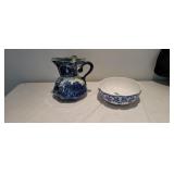 Tiffany & Co Bowl, Ironstone Pitcher