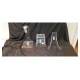 Acrylic Easel, Paper Towel Holder & Tissue Holder