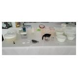 Plastic Storage Containers, Measuring Cups