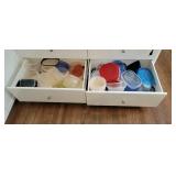 Large Assortment of Plastic Storage Containers
