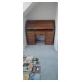 Oak Roll Top Desk