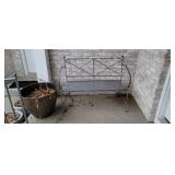 Iron Patio Bench