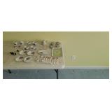Child's Metal and Porcelain Dishes