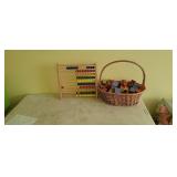 Vintage Wood blocks and Counting Machine