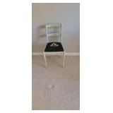 Painted Needlepoint Side Chair