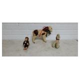 3 Vintage Steiff Stuffed Toys