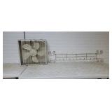 Metal Fan, 53' Metal Plate Rack