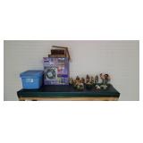 Manger Scene with Wood Manger & Storage Tote