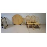 Drop Leaf Table with 4 Chairs